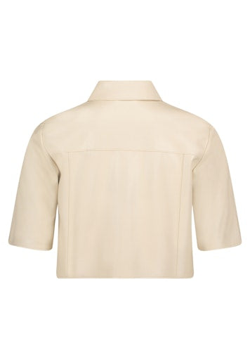 Leren jassen beige Vera Mont