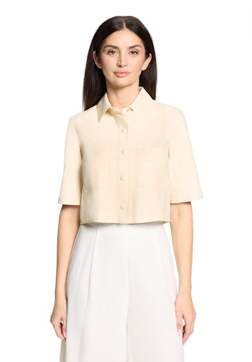 Leren jassen beige Vera Mont