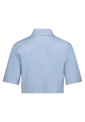 Leren jassen blauw Vera Mont