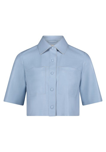 Leren jassen blauw Vera Mont
