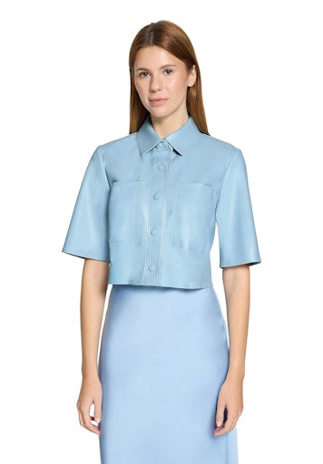 Leren jassen blauw Vera Mont