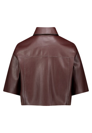 Leren jassen bruin Vera Mont