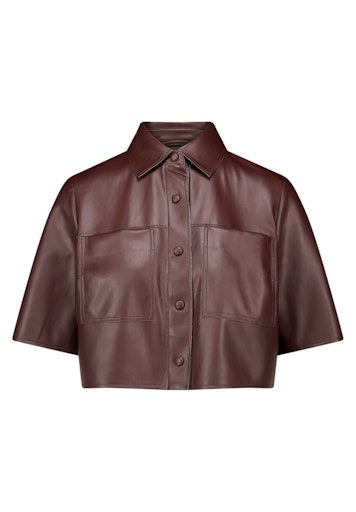 Leren jassen bruin Vera Mont