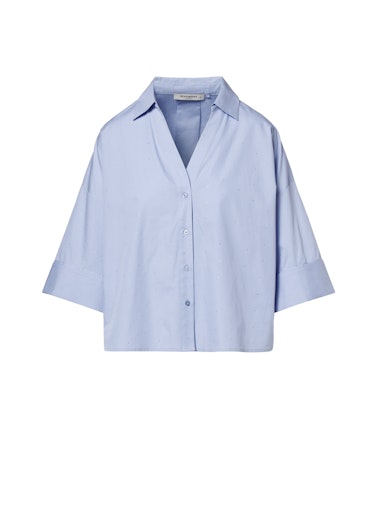 Blouses lange mouw blauw Beaumont