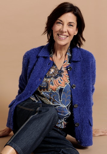Cardigans blauw Bianca