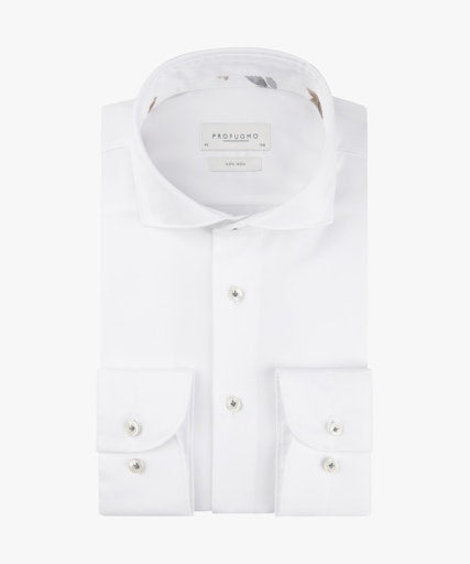 Hemden lange mouw wit Profuomo