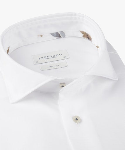 Hemden lange mouw wit Profuomo