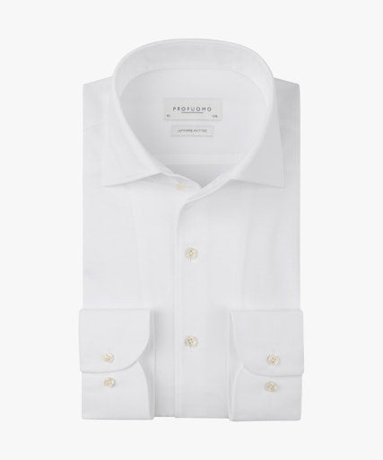 Hemden lange mouw wit Profuomo