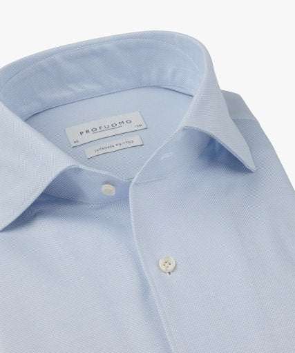 Hemden lange mouw blauw Profuomo