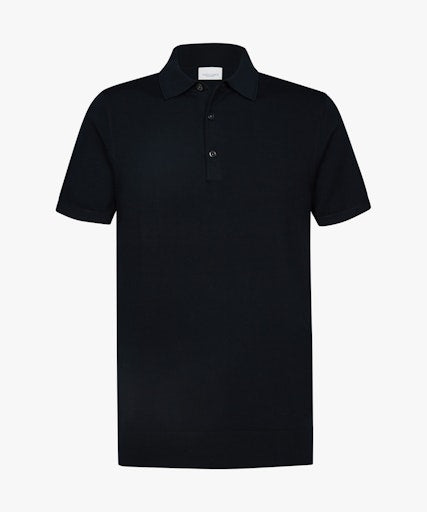 Polo's lange mouw navy Profuomo