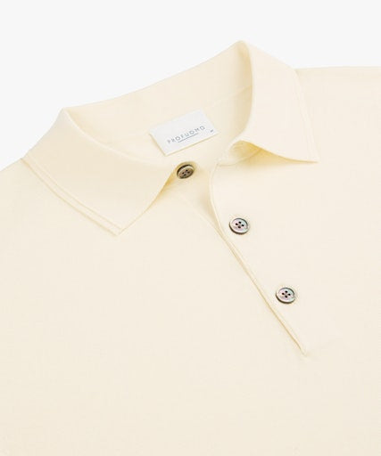 Polo's lange mouw wit Profuomo
