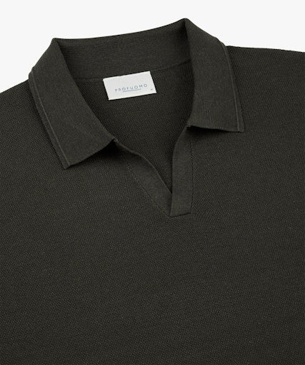 Polo's lange mouw bruin Profuomo