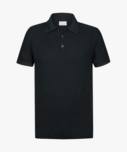 Polo's lange mouw navy Profuomo