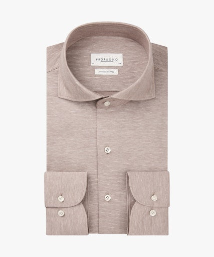Hemden lange mouw roze Profuomo