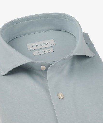 Hemden lange mouw blauw Profuomo