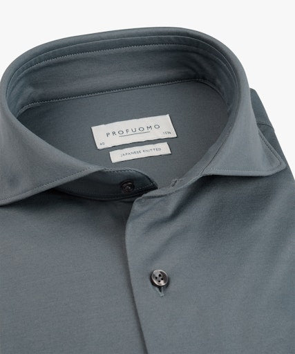 Hemden lange mouw blauw Profuomo