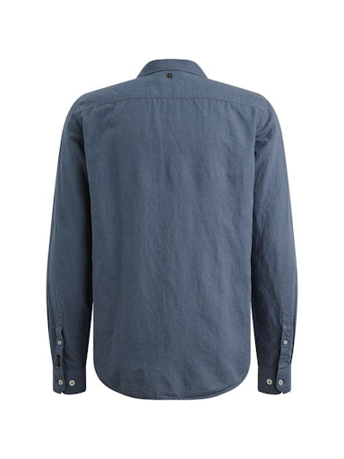 Hemden lange mouw blauw PME