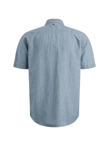 Hemden korte mouw blauw PME