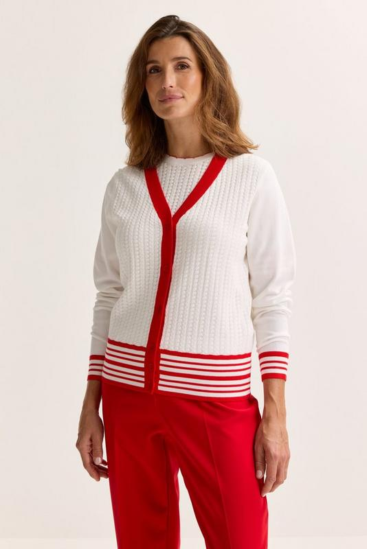 Cardigans wit Mayerline