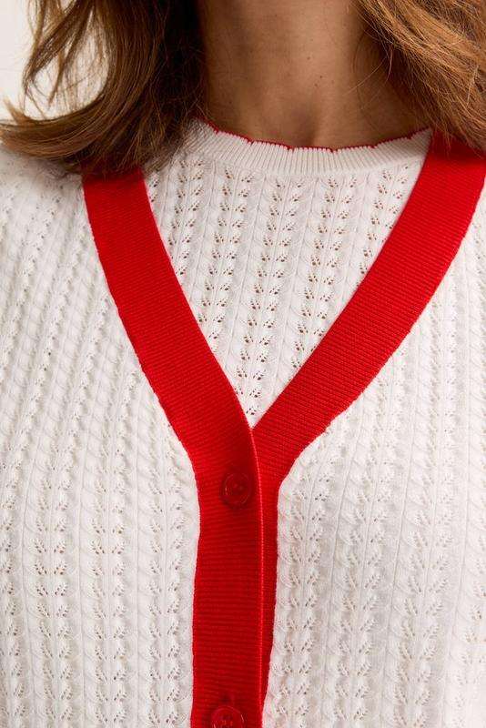 Cardigans wit Mayerline