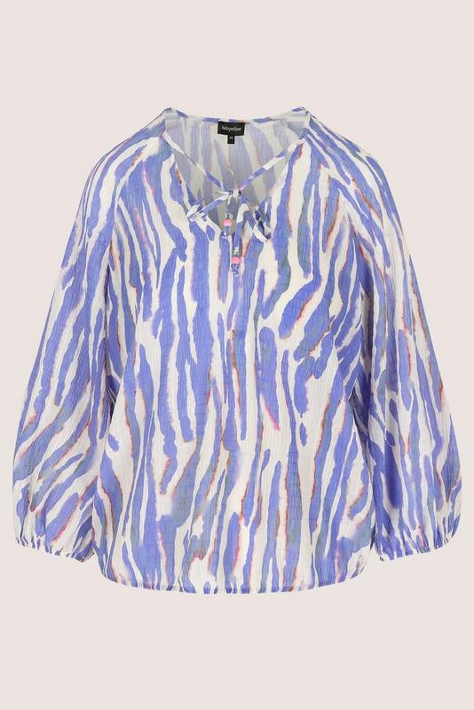 Blouses lange mouw blauw Mayerline
