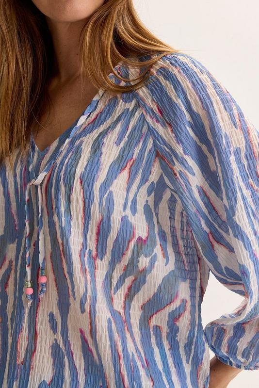 Blouses lange mouw blauw Mayerline