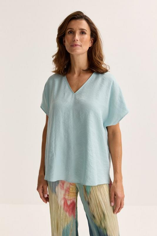 Blouses korte mouw blauw Mayerline