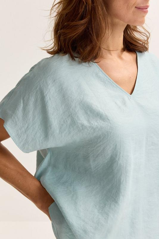 Blouses korte mouw blauw Mayerline