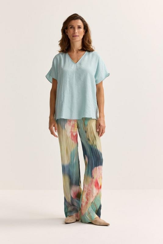 Blouses korte mouw blauw Mayerline