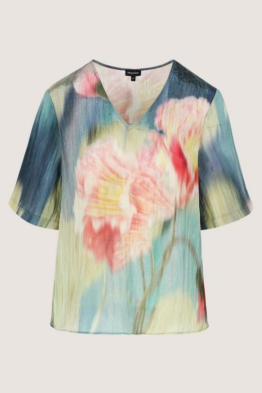 Blouses korte mouw blauw Mayerline