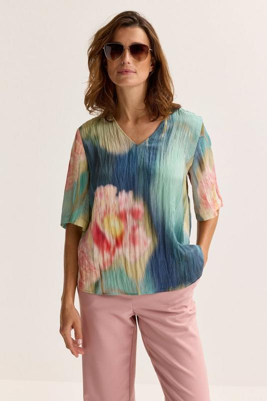 Blouses korte mouw blauw Mayerline