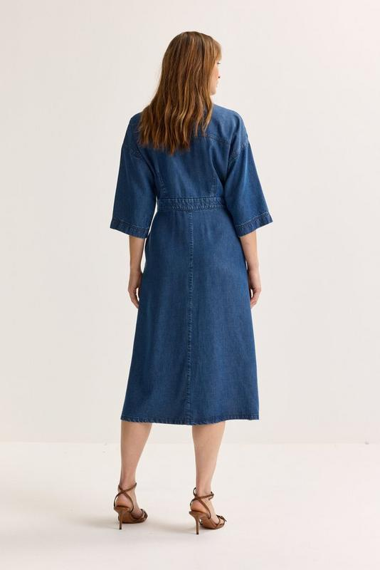 Jurken korte mouw blauw Mayerline