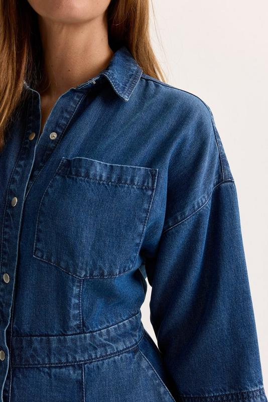 Jurken korte mouw blauw Mayerline