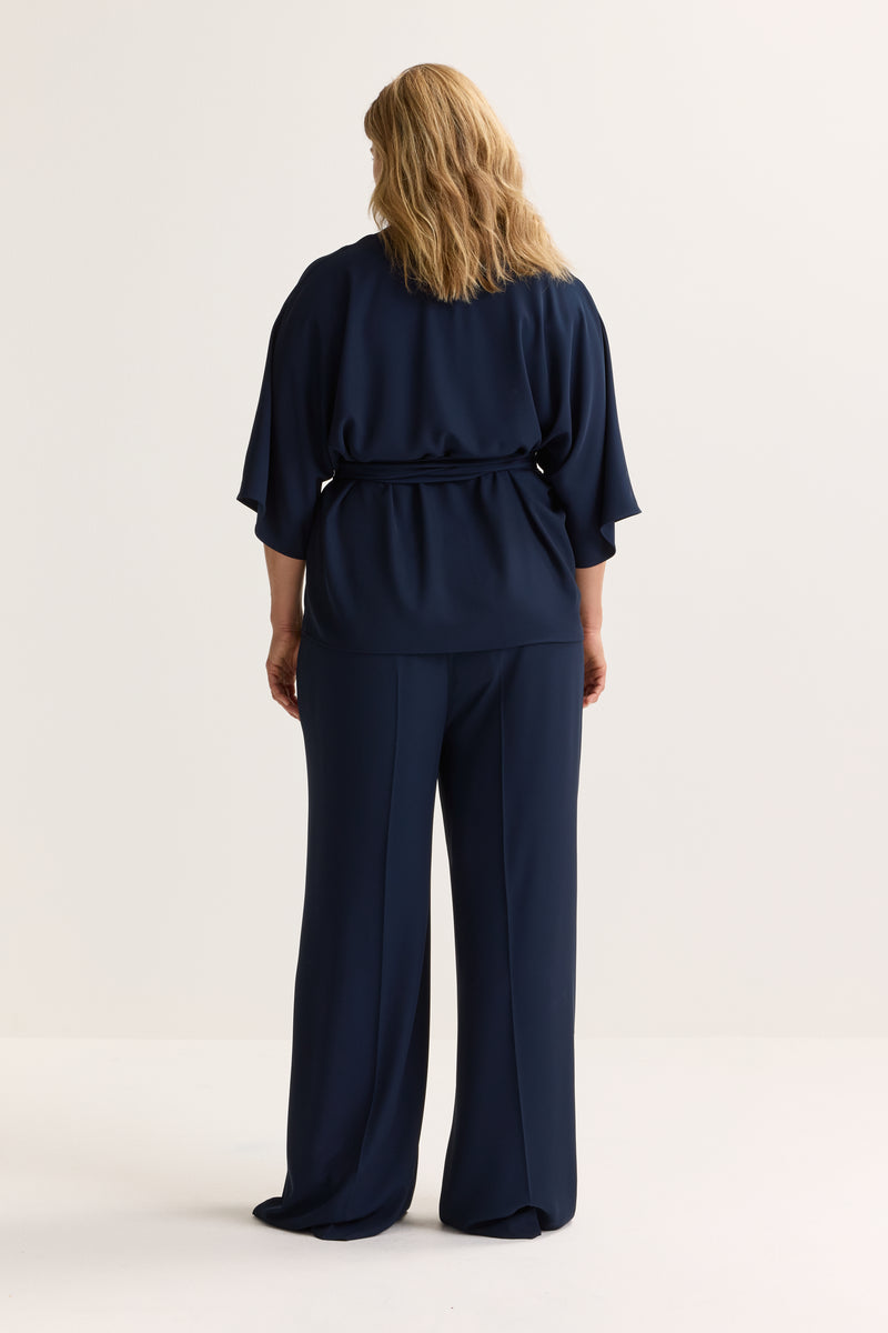 Blouses lange mouw blauw Mayerline