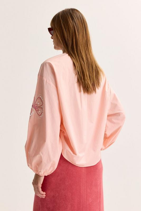 Blouses lange mouw roze Mayerline