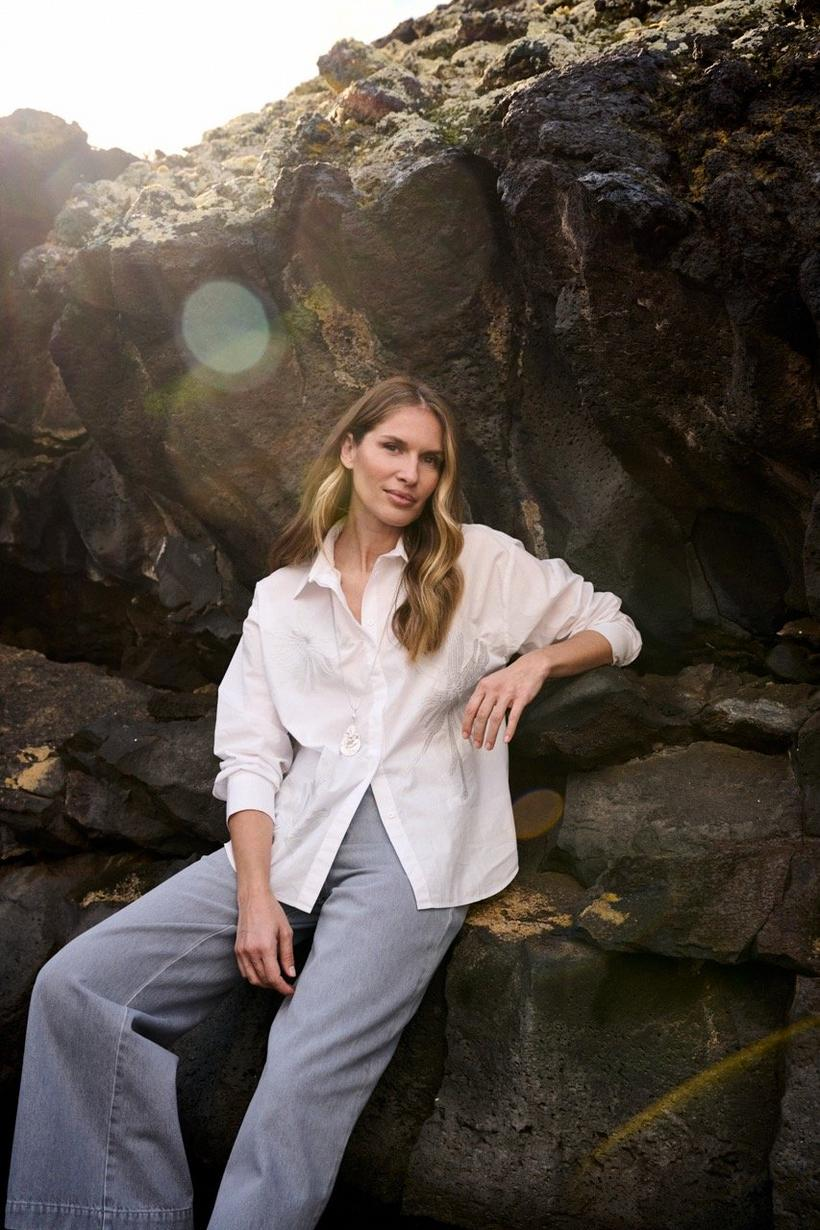 Blouses lange mouw wit Mayerline