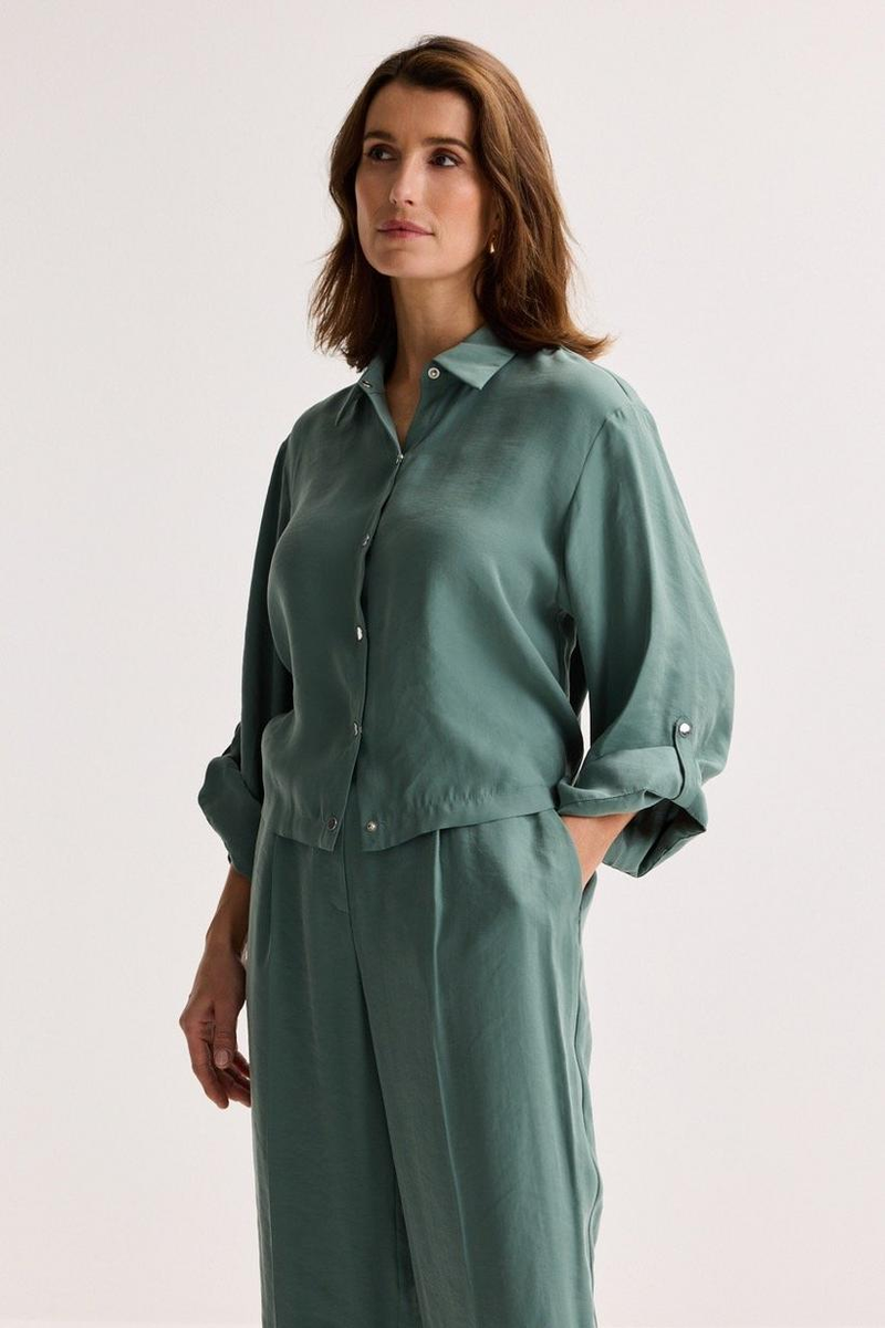 Blouses lange mouw groen Mayerline