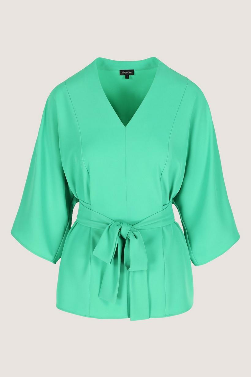 Blouses lange mouw blauw Mayerline