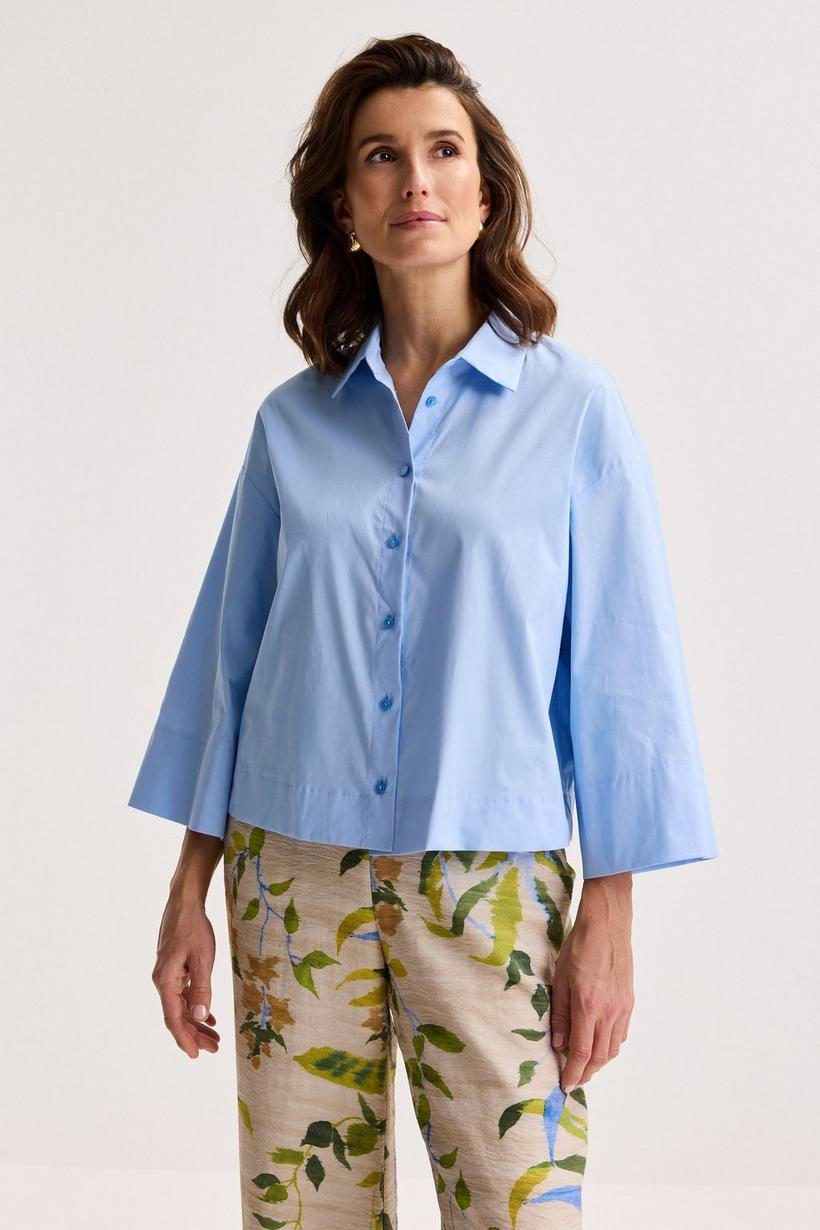Blouses lange mouw blauw Mayerline