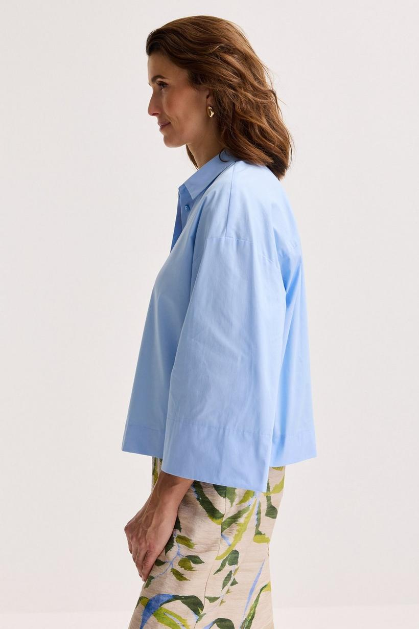 Blouses lange mouw blauw Mayerline
