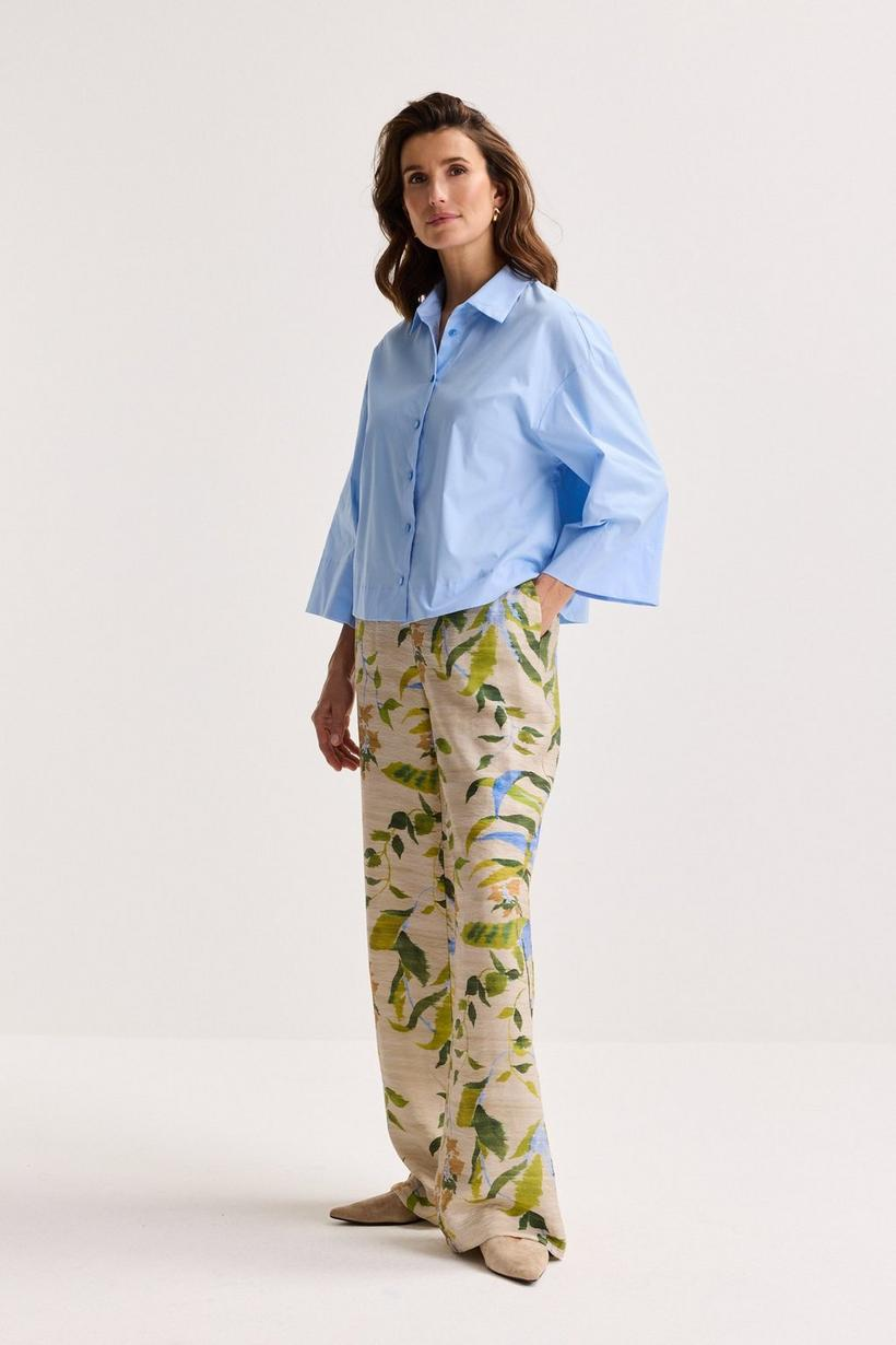 Blouses lange mouw blauw Mayerline