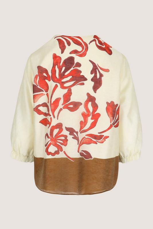 Blouses lange mouw beige Mayerline