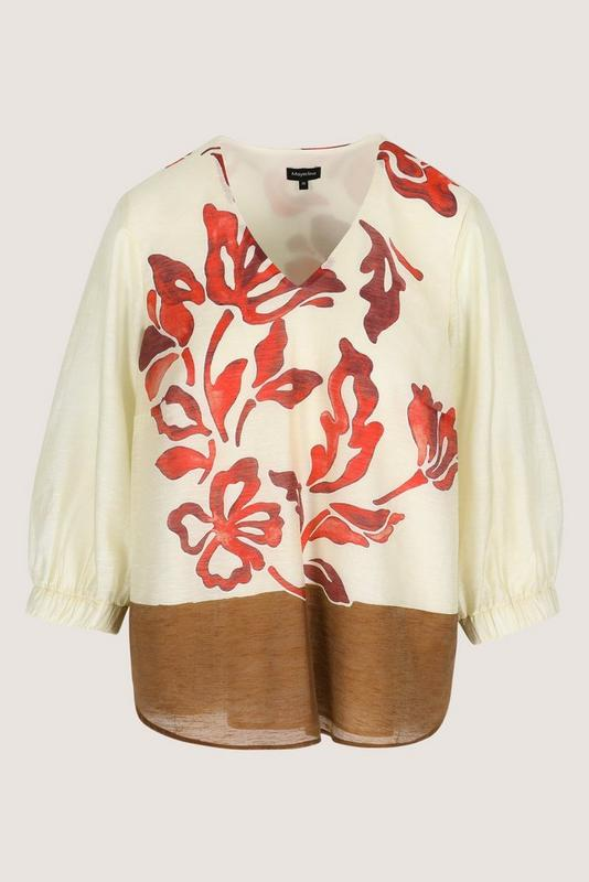 Blouses lange mouw beige Mayerline