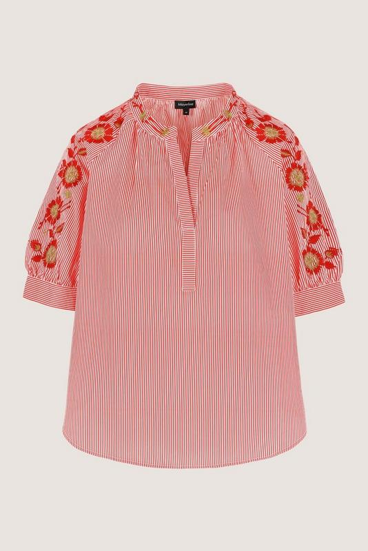 Blouses korte mouw rood Mayerline
