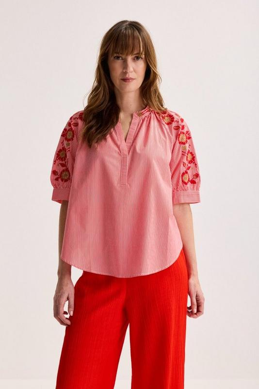 Blouses korte mouw rood Mayerline