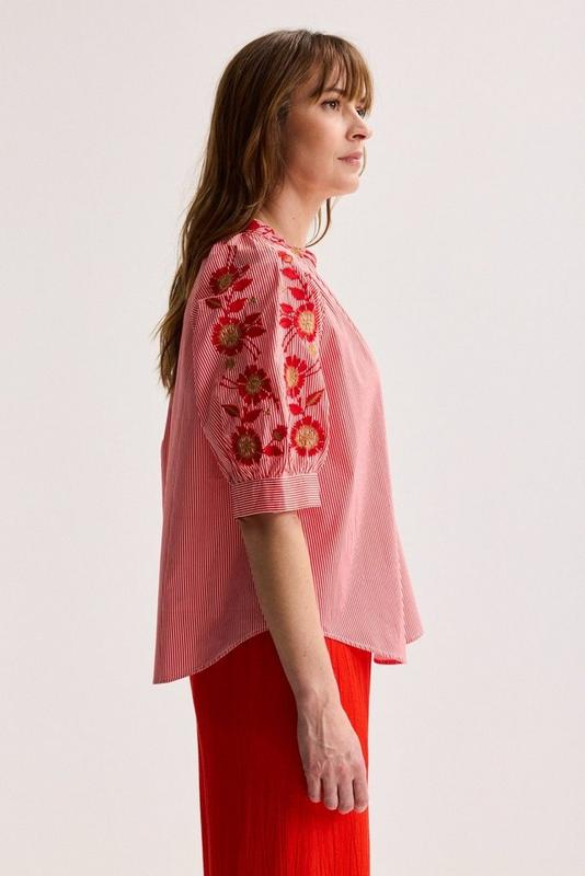 Blouses korte mouw rood Mayerline