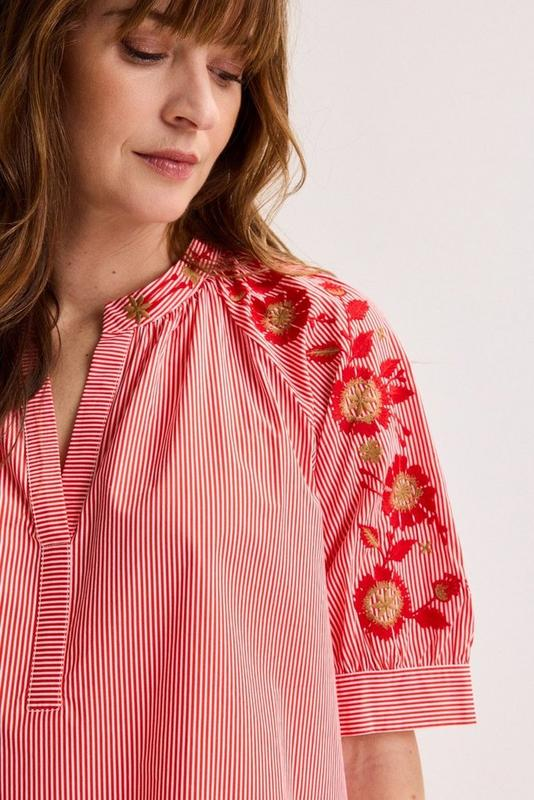 Blouses korte mouw rood Mayerline