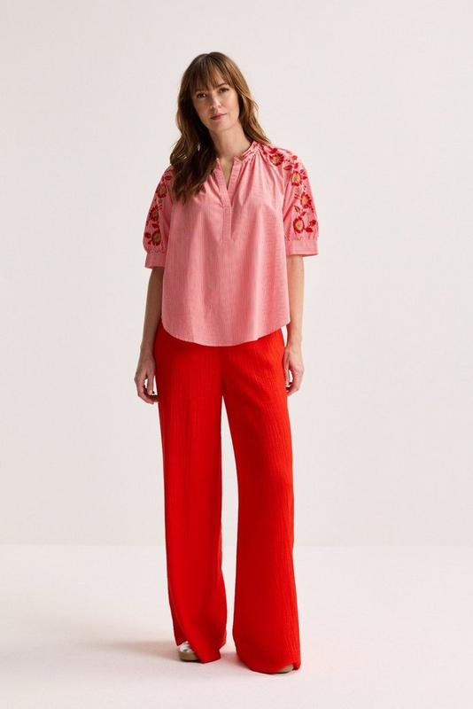 Blouses korte mouw rood Mayerline