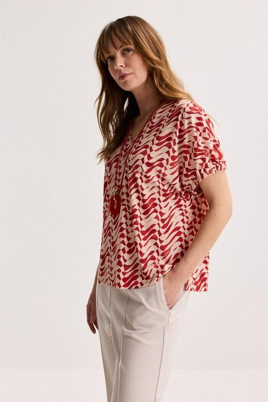Blouses korte mouw oranje Mayerline