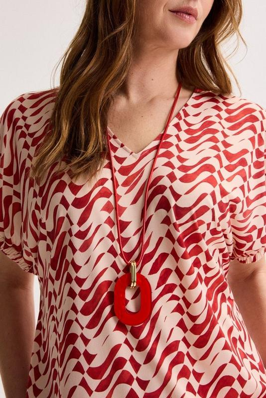 Blouses korte mouw oranje Mayerline